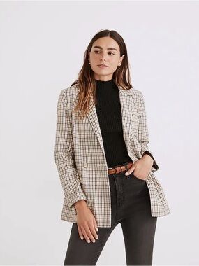 Madewell Dorset Blazer in Albermarle Plaid Medium